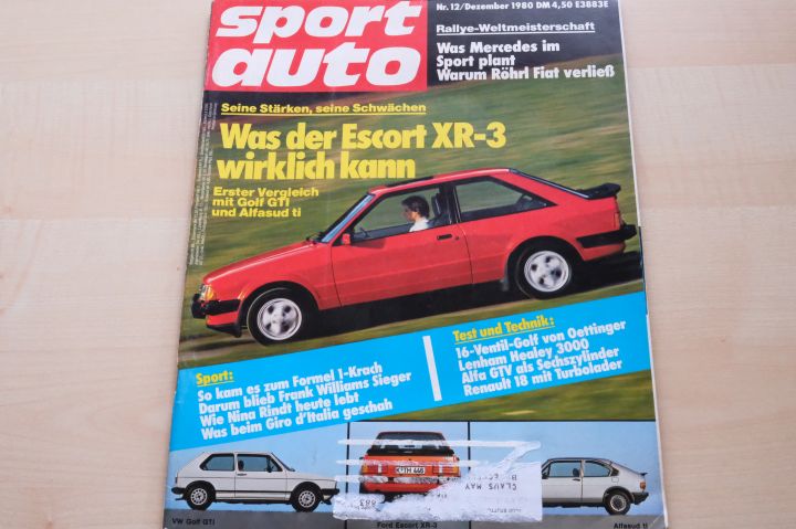 Deckblatt Sport Auto (12/1980)
